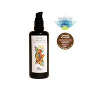 main image of enzyme cleansing oil with winning seals of best oil cleanser from 2021 healing lifystyles and spa earth day beauty awards and 2021 beauty shortlist mama and baby awards